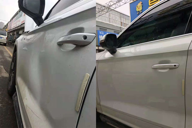Q5車門凹陷修復(fù)對比.jpg